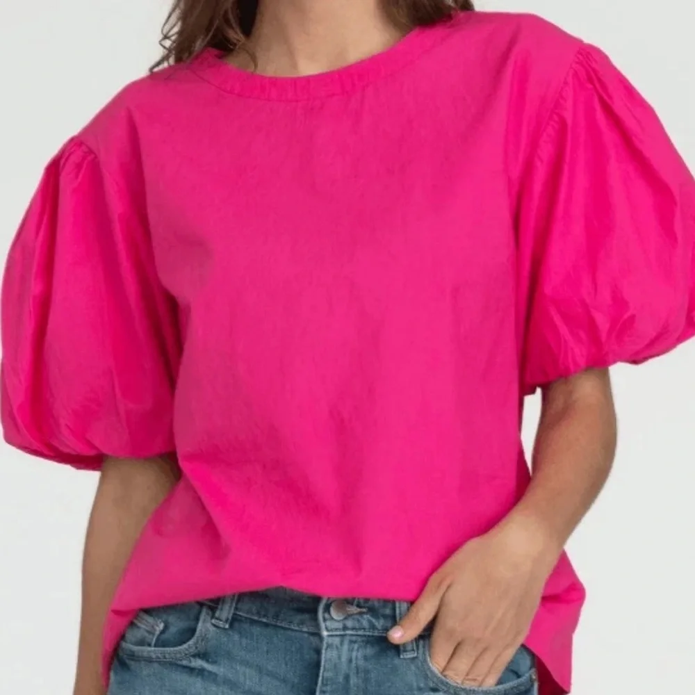 Olivia James The Label Annie Puff Sleeve Blouse - Picture 1 of 9